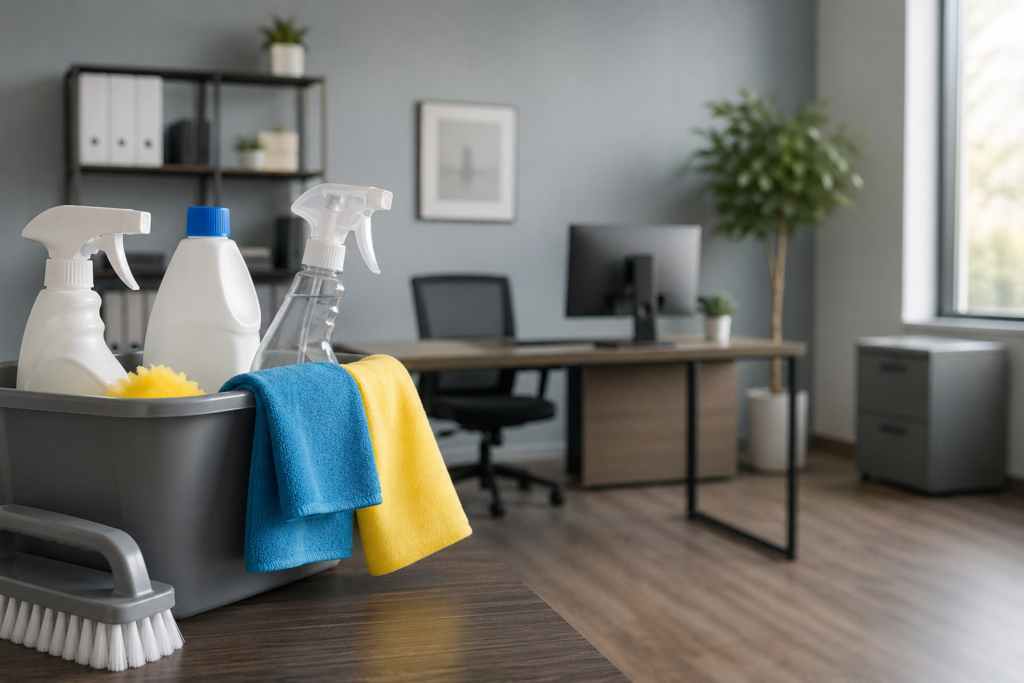 Office cleaning supplies for small business cleaning checklist in Brownwood TX.
